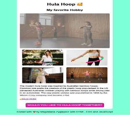 Landingpage Hula Hoop