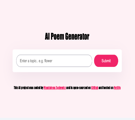 AI Poem Generator